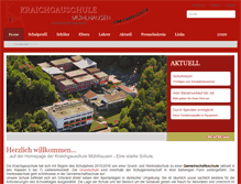 Tablet Screenshot of kraichgauschule-muehlhausen.de